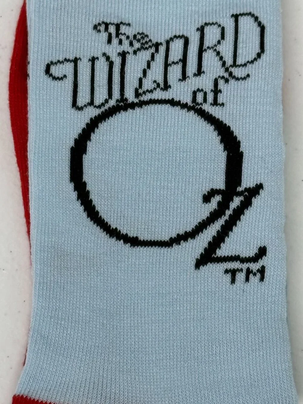 Wizard of Oz Ruby Slippers Crew Socks Adult Unisex NWT